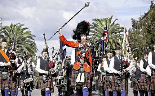 The Scots PGC College Pipe Band. The Scots PGC College Pipe Band.